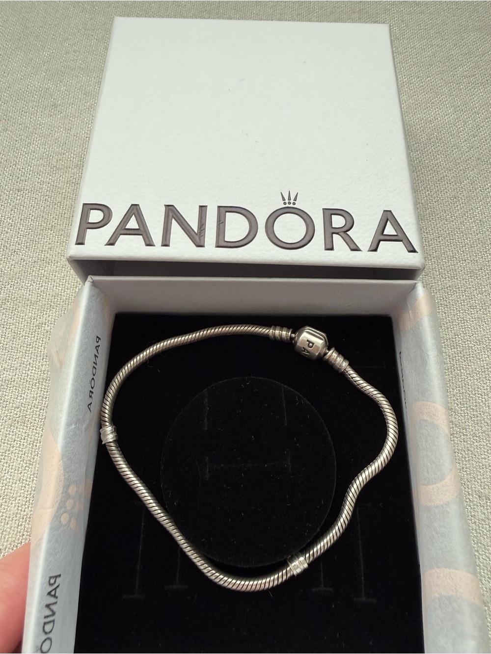 Pandora Sterling Silver Snake Chain Bracelet in Silver